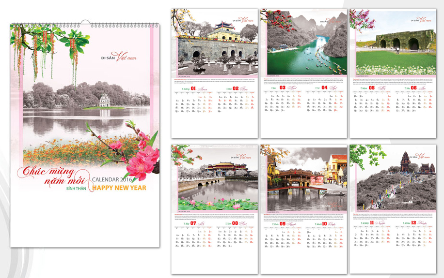 in lịch năm 2016 mẫu 28