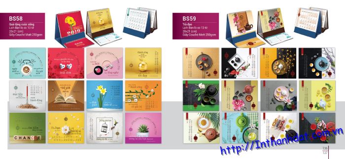 lịch chữ A năm 2019
