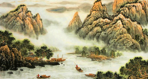 tranh canvas nui