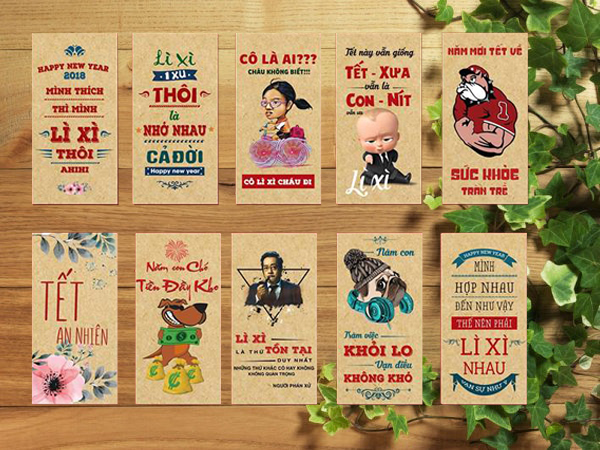 thiết kế bao lì xì độc quyền giá rẻ