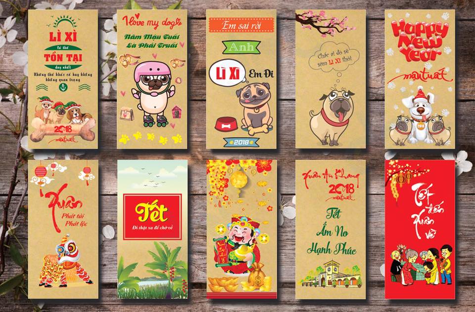 thiết kế và in bao lì xì hà nội